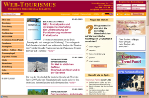 Web-Tourismus von 2006 bis 2010